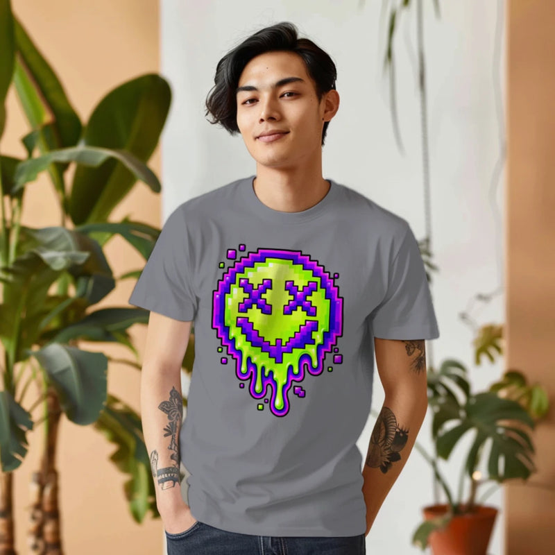 8-Bit Skull Retro Gamer Graphic Tee – S2DF Original
